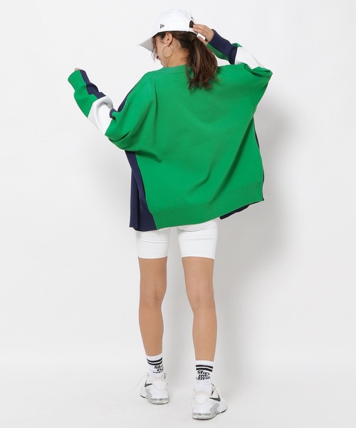 HEREIAM(ヘレイアム)の「【HEREIAM】カラーブロックカーディガン(カーディガン/ボレロ・レディース・ホワイト/ネイビー/ピンク・FREE)」の16枚目の写真