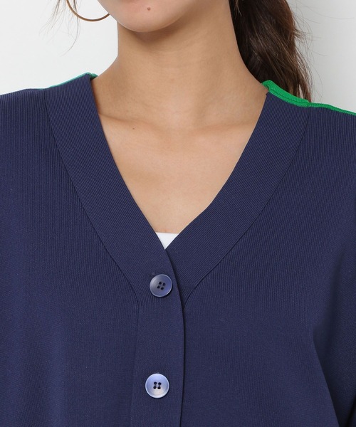 HEREIAM(ヘレイアム)の「【HEREIAM】カラーブロックカーディガン(カーディガン/ボレロ・レディース・ホワイト/ネイビー/ピンク・FREE)」の21枚目の写真