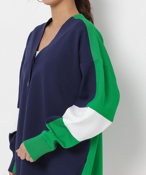 HEREIAM(ヘレイアム)の「【HEREIAM】カラーブロックカーディガン(カーディガン/ボレロ・レディース・ホワイト/ネイビー/ピンク・FREE)」の22枚目の写真