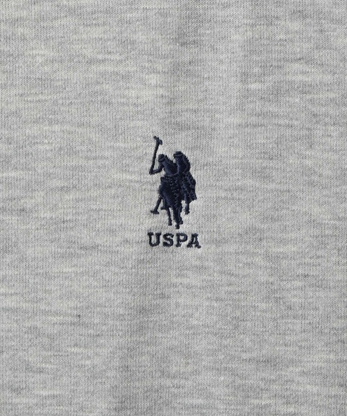 U.S. POLO ASSN.(ユーエスポロアッスン)の「U.S. POLO ASSN. /ユーエスポロアッスン 別注 ワンポイント刺繍ロゴ オーバーサイズ 裏毛ジップパーカー(パーカー・レディース・杢グレー/チャコール/ネイビー/ダークブラウン/ブラック・L/M)」の18枚目の写真