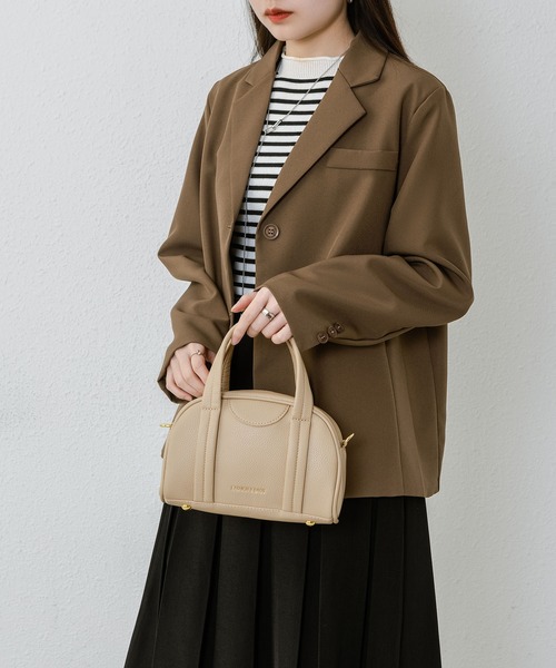 LA VORAGINE（ラ ヴォラジネ）の「2wayワイドショルダー　ボストンバッグ（ボストンバッグ・レディース・ベージュ/ブラック/ホワイト/ブラウン/グレイッシュベージュ・FREE）」の8枚目の写真