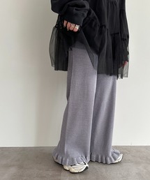 ラメニットフリルパンツ【ZOZOTOWN限定アイテム】