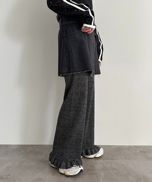 ラメニットフリルパンツ【ZOZOTOWN限定アイテム】（その他パンツ