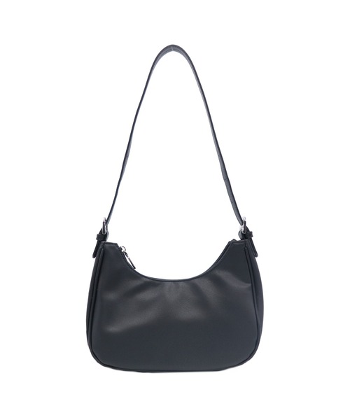 GUSCIO(グッシオ)の「【グッシオベーシック】ワンハンドルハーフムーンバッグ(トートバッグ・レディース・アイボリー/ブラック/シルバー/ダークブラウン・FREE)」の12枚目の写真