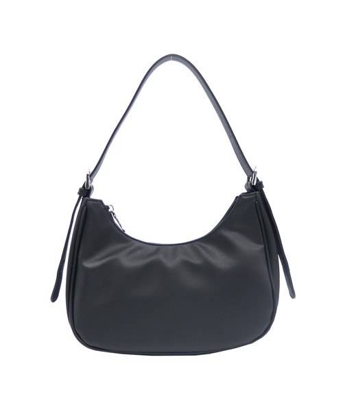 GUSCIO(グッシオ)の「【グッシオベーシック】ワンハンドルハーフムーンバッグ(トートバッグ・レディース・アイボリー/ブラック/シルバー/ダークブラウン・FREE)」の14枚目の写真