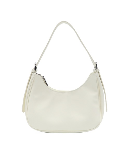 GUSCIO(グッシオ)の「【グッシオベーシック】ワンハンドルハーフムーンバッグ(トートバッグ・レディース・アイボリー/ブラック/シルバー/ダークブラウン・FREE)」の16枚目の写真