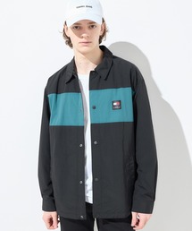 tommy jeans | カラーブロックナイロンオーバーシャツ(ナイロンジャケット)