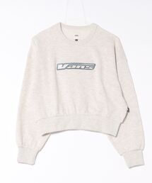 VANSｱﾊﾟﾚﾙ(WJ) ヴァンズ W Snow Logo Embroidery C SWT スウェットクルー 124R3040100 ABC-MART限定 ASH