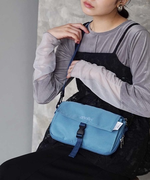 anello(アネロ)の「TOY TOTE2 MINI SHOULDER BAG(ショルダーバッグ・レディース・ブラック/ライトグレー/グレイッシュブルー/ピンク/グレイッシュベージュ/ダークネイビー・-)」の1枚目の写真