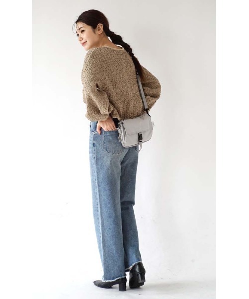 anello(アネロ)の「TOY TOTE2 MINI SHOULDER BAG(ショルダーバッグ・レディース・ブラック/ライトグレー/グレイッシュブルー/ピンク/グレイッシュベージュ/ダークネイビー・-)」の8枚目の写真