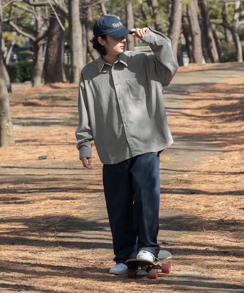 kutir(クティール)の「立体刺繍ビッグシルエットシャツ(シャツ/ブラウス・メンズ・ブラック/ライトグレー/ベージュ・LARGE/MEDIUM)」の11枚目の写真