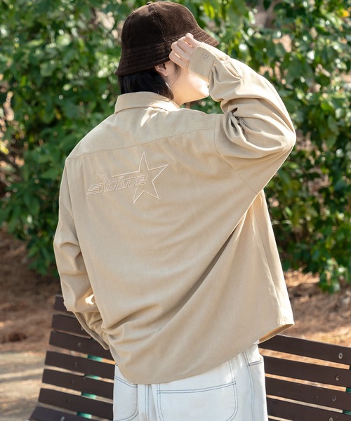 kutir(クティール)の「立体刺繍ビッグシルエットシャツ(シャツ/ブラウス・メンズ・ブラック/ライトグレー/ベージュ・LARGE/MEDIUM)」の9枚目の写真