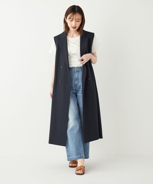 セール】SHIPS Colors:〈手洗い可能〉2WAY ジレ ワンピース2