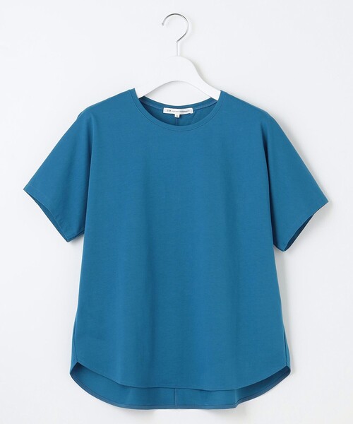 23区(ニジュウサンク)の「【洗える】ALBINIコーコラン シャツテール Tシャツ(Tシャツ/カットソー・レディース・ブラック系/ブルー系/ベージュ系/ホワイト系・32)」の9枚目の写真