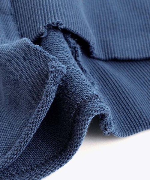 e-zakkamania stores（イーザッカマニアストアーズ）の「ダメージ ショートスウェット プルオーバー（スウェット・レディース・チャコール/ブルー・フリー）」の17枚目の写真