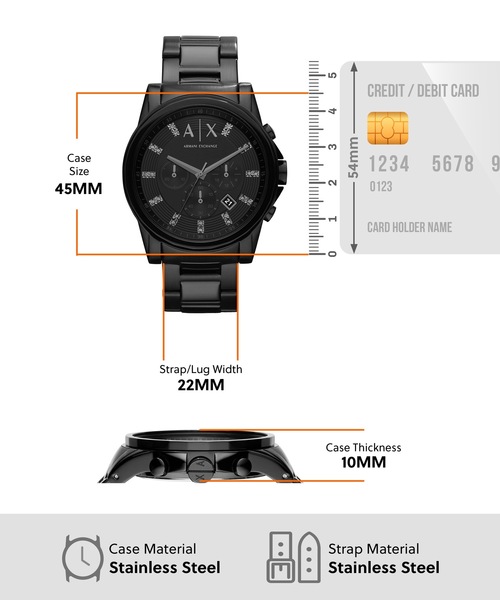 ARMANI EXCHANGE（アルマーニエクスチェンジ）の「AX2093（アナログ腕時計・メンズ・ブラック・FREE）」の3枚目の写真