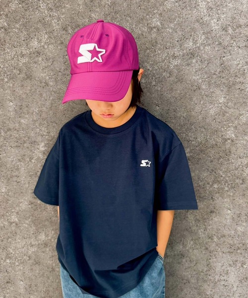 STARTER（スターター）の「STARTER　オーバーサイズ　ロゴ刺繍T（Tシャツ/カットソー・キッズ・ベージュ/オフホワイト/杢グレー/ダークグリーン/ブラック/チャコール/ネイビー/パープル・140cm/130cm/160cm/150cm/120cm/110cm）」の7枚目の写真