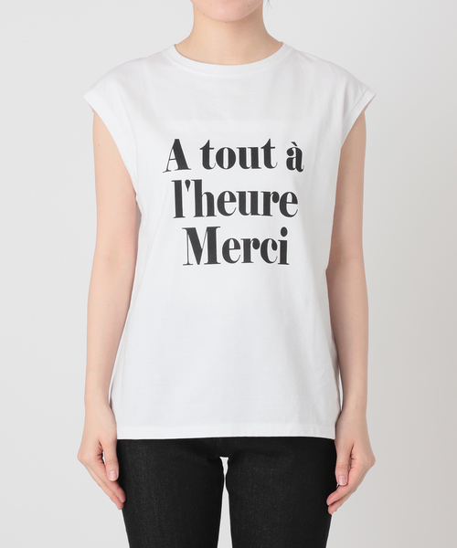 La TOTALITE（ラトータリテ）の「フレンチスリーブロゴプルオーバー（Tシャツ/カットソー・レディース・ホワイト/ブラック/ピンク・FREE）」の15枚目の写真