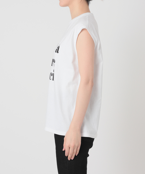 La TOTALITE（ラトータリテ）の「フレンチスリーブロゴプルオーバー（Tシャツ/カットソー・レディース・ホワイト/ブラック/ピンク・FREE）」の16枚目の写真