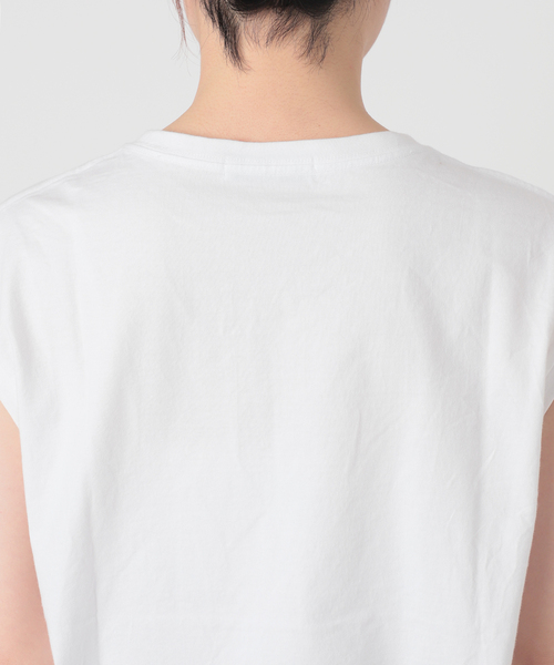 La TOTALITE（ラトータリテ）の「フレンチスリーブロゴプルオーバー（Tシャツ/カットソー・レディース・ホワイト/ブラック/ピンク・FREE）」の19枚目の写真