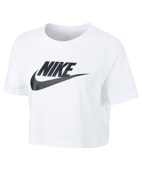 NIKE（ナイキ）の「ナイキ NIKE ナイキ  エッセンシャル クロップ アイコン フレンチテリー Tシャツ（Tシャツ/カットソー・レディース・ピンク/ブラック/ホワイト/グレー・S/M/L/XL）」の8枚目の写真