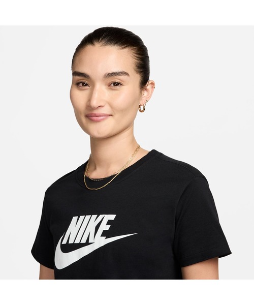 NIKE（ナイキ）の「ナイキ NIKE ナイキ  エッセンシャル クロップ アイコン フレンチテリー Tシャツ（Tシャツ/カットソー・レディース・ピンク/ブラック/ホワイト/グレー・S/M/L/XL）」の11枚目の写真