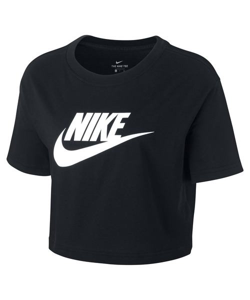 NIKE（ナイキ）の「ナイキ NIKE ナイキ  エッセンシャル クロップ アイコン フレンチテリー Tシャツ（Tシャツ/カットソー・レディース・ピンク/ブラック/ホワイト/グレー・S/M/L/XL）」の13枚目の写真