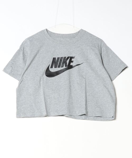 NIKE（ナイキ）の「ナイキ NIKE ナイキ  エッセンシャル クロップ アイコン フレンチテリー Tシャツ（Tシャツ/カットソー・レディース・ピンク/ブラック/ホワイト/グレー・S/M/L/XL）」の18枚目の写真