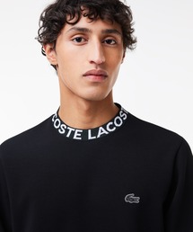 【美品】ラコステ　ネームジャカードモックネックスウェット トレーナー　size5 LACOSTE トレーナー スウェット ネームジャカードモックネック