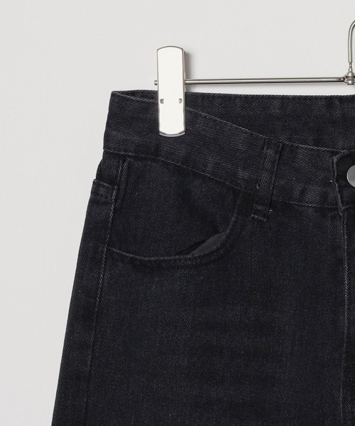 Chick（チック）の「▲Wide Straight Vintage Denim / ワイドストレートヴィンテージデニム（デニムパンツ・レディース・ブラック・L/M/S）」の8枚目の写真