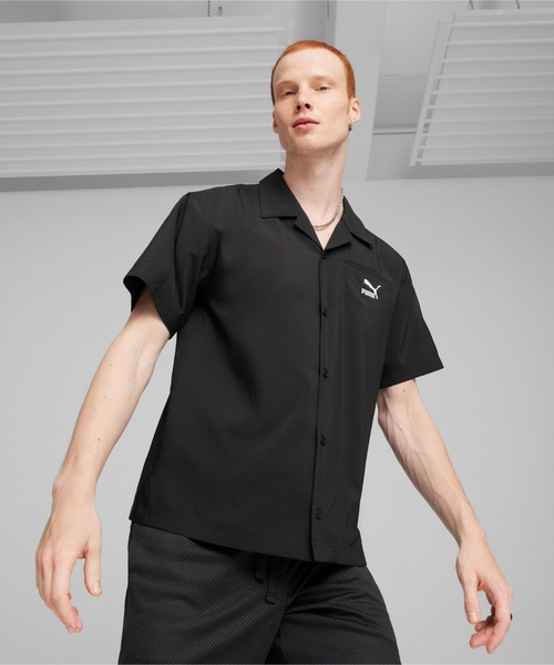 PUMA（プーマ）の「PUMA プーマ メンズ CLASSICS 半袖 シャツ（その他トップス・メンズ・ブラック/ブルー・SMALL/MEDIUM/X-LARGE/LARGE）」の2枚目の写真