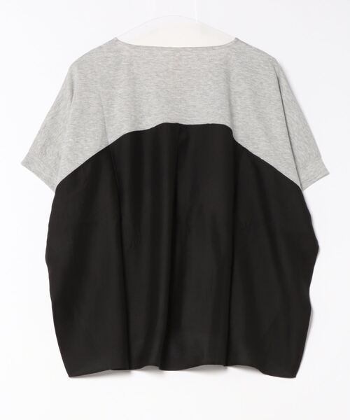 Q（キュー）の「シアードッキングトップス（Tシャツ/カットソー・レディース・グレー/オリーブ/ホワイト・MEDIUM）」の21枚目の写真