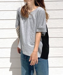 Q | シアードッキングトップス(Tシャツ/カットソー)