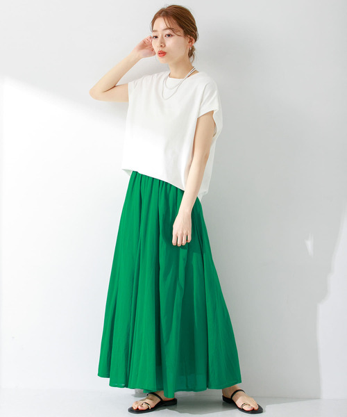 URBAN RESEARCH Sonny Label(アーバンリサーチサニーレーベル)の「エアリーコットンボイルフレアスカート(スカート・レディース・スミクロ/グリーン/ブルー/レッド・FREE)」の19枚目の写真