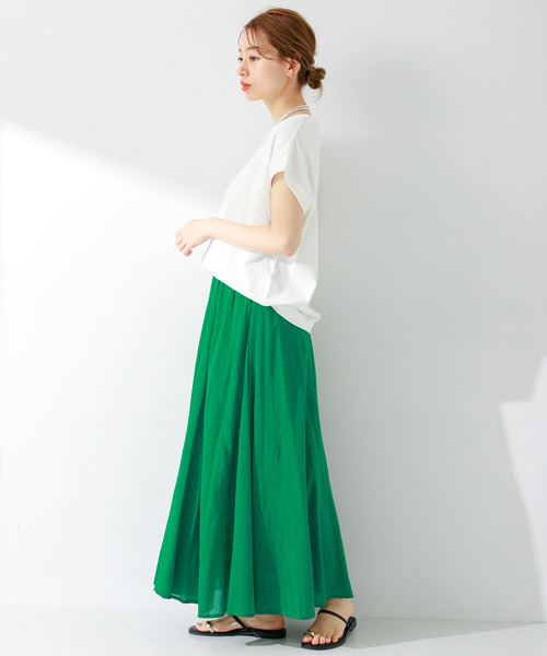 URBAN RESEARCH Sonny Label(アーバンリサーチサニーレーベル)の「エアリーコットンボイルフレアスカート(スカート・レディース・スミクロ/グリーン/ブルー/レッド・FREE)」の20枚目の写真