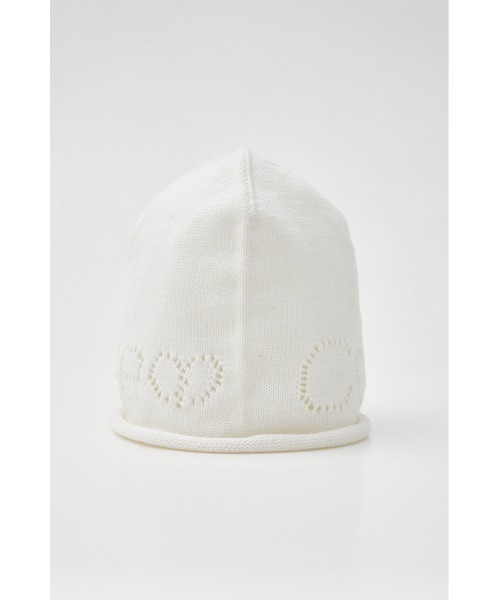 SLY（スライ）の「EYELET SUMMER BEANIE アイレット サマー ビーニー（ニットキャップ/ビーニー・レディース・杢グレー/ブラック/ホワイト・FREE）」の10枚目の写真