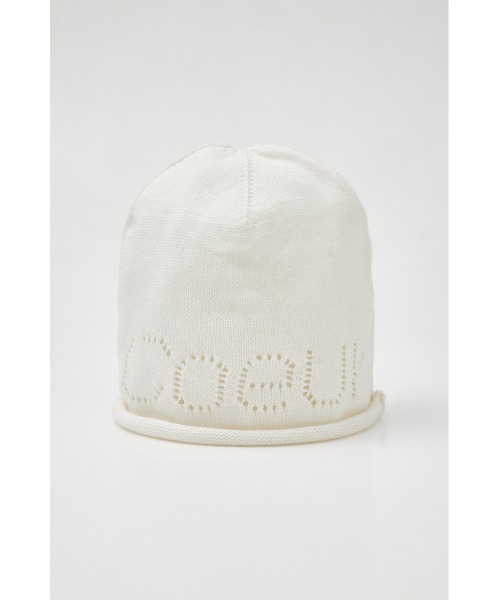 SLY（スライ）の「EYELET SUMMER BEANIE アイレット サマー ビーニー（ニットキャップ/ビーニー・レディース・杢グレー/ブラック/ホワイト・FREE）」の11枚目の写真