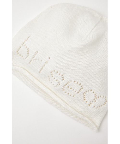 SLY（スライ）の「EYELET SUMMER BEANIE アイレット サマー ビーニー（ニットキャップ/ビーニー・レディース・杢グレー/ブラック/ホワイト・FREE）」の13枚目の写真
