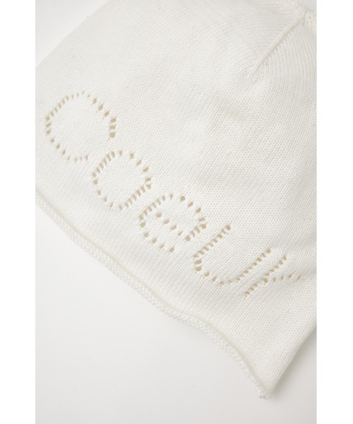 SLY（スライ）の「EYELET SUMMER BEANIE アイレット サマー ビーニー（ニットキャップ/ビーニー・レディース・杢グレー/ブラック/ホワイト・FREE）」の14枚目の写真