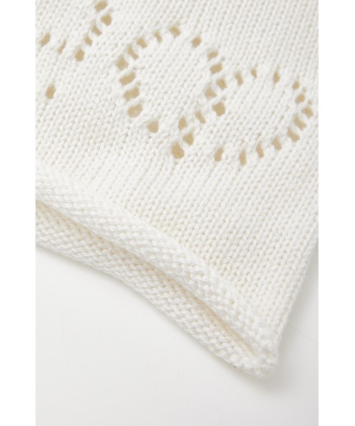 SLY（スライ）の「EYELET SUMMER BEANIE アイレット サマー ビーニー（ニットキャップ/ビーニー・レディース・杢グレー/ブラック/ホワイト・FREE）」の15枚目の写真