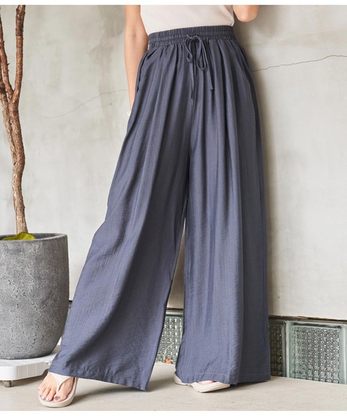 anap mimpi(アナップミンピ)の「リラックス ユッタリ ワイドパンツ(その他パンツ・レディース・オレンジ/ネイビー/ターコイズブルー・FREE)」の4枚目の写真