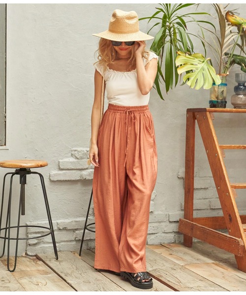 anap mimpi(アナップミンピ)の「リラックス ユッタリ ワイドパンツ(その他パンツ・レディース・オレンジ/ネイビー/ターコイズブルー・FREE)」の14枚目の写真