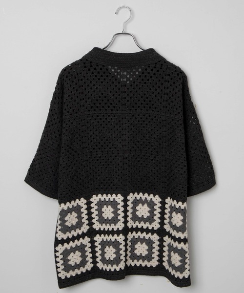 LUCY（ルーシー）の「LUCY/クロシェラインニットシャツ（シャツ/ブラウス・メンズ・ダークグレー/ライトグレー・LARGE/MEDIUM）」の22枚目の写真