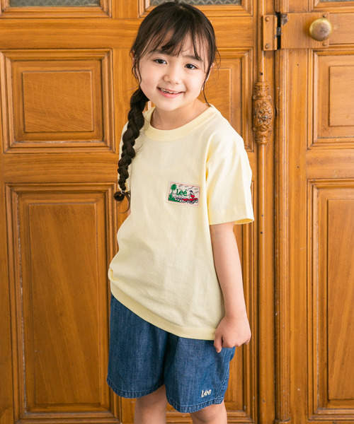 Lee（リー）の「『別注』Lee×DOORS　ワッペンTシャツ（Tシャツ/カットソー・キッズ・イエロー/ミント・130/120/110/140）」の17枚目の写真