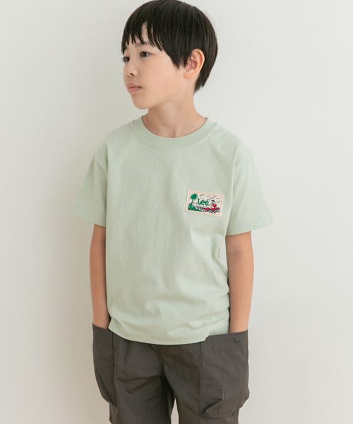 Lee（リー）の「『別注』Lee×DOORS　ワッペンTシャツ（Tシャツ/カットソー・キッズ・イエロー/ミント・130/120/110/140）」の3枚目の写真