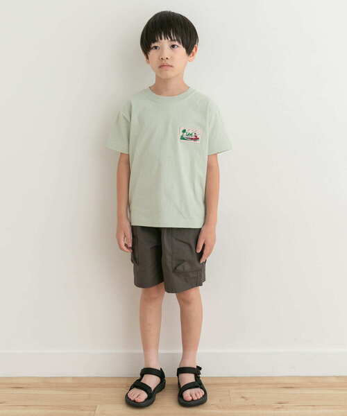 Lee（リー）の「『別注』Lee×DOORS　ワッペンTシャツ（Tシャツ/カットソー・キッズ・イエロー/ミント・130/120/110/140）」の5枚目の写真