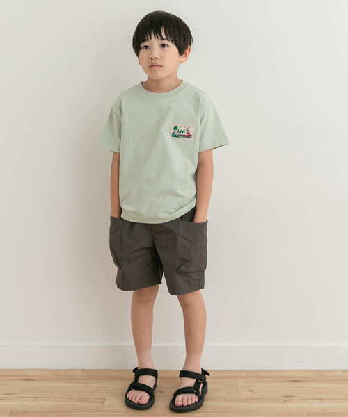 Lee（リー）の「『別注』Lee×DOORS　ワッペンTシャツ（Tシャツ/カットソー・キッズ・イエロー/ミント・130/120/110/140）」の6枚目の写真