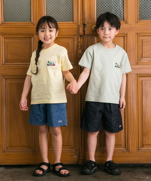 Lee（リー）の「『別注』Lee×DOORS　ワッペンTシャツ（Tシャツ/カットソー・キッズ・イエロー/ミント・130/120/110/140）」の12枚目の写真