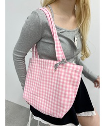 WC | ギンガムチェックトートバッグ(トートバッグ)