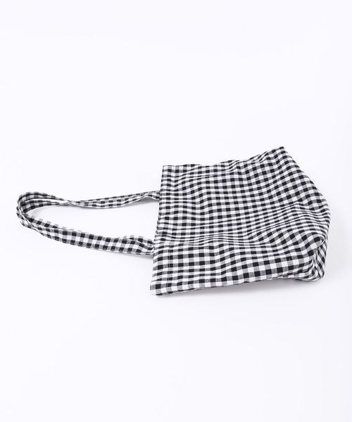 WC（ダブル シー）の「ギンガムチェックトートバッグ（トートバッグ・レディース・ブラック/ピンク/ブルー・FREE）」の8枚目の写真